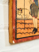 Load image into Gallery viewer, Hand-Painted Folk Art Retablo on Wood