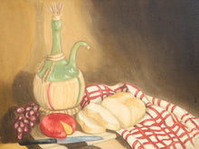 Load image into Gallery viewer, Mid Century Cheese and Wine Still Life