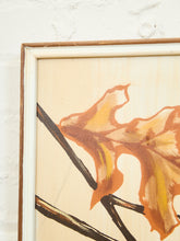 Load image into Gallery viewer, Mid Century Owls Oil Painting by Collins