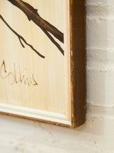 Load image into Gallery viewer, Mid Century Owls Oil Painting by Collins