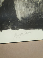 Load image into Gallery viewer, Mid Century Gray Falcon Lithograph Signed by Bryan Nelson