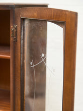 Load image into Gallery viewer, English Art Deco Vintage Oak Secretary Bar Bookcase