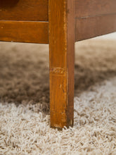 Load image into Gallery viewer, Mid-Century Oak Pedestal Desk with Twin Drawer Pedestals