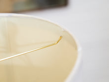 Load image into Gallery viewer, Mid-Century White Ceramic Table Lamp with Brass Base