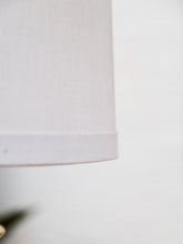 Load image into Gallery viewer, Mid-Century White Ceramic Table Lamp with Brass Base