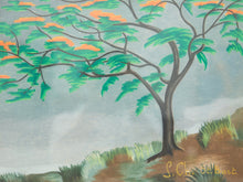 Load image into Gallery viewer, Framed Mid-Century Pastel Landscape by S. Ch st. Bart