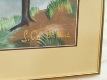 Load image into Gallery viewer, Framed Mid-Century Pastel Landscape by S. Ch st. Bart