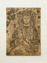 Load image into Gallery viewer, The Guardian with Red Rose Textile Work