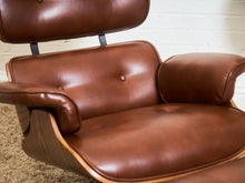 Load image into Gallery viewer, Iconic Chair and Ottoman in Cantina Saddle