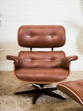 Load image into Gallery viewer, Iconic Chair and Ottoman in Cantina Saddle