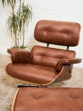 Load image into Gallery viewer, Iconic Chair and Ottoman in Cantina Saddle