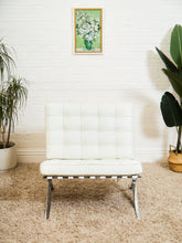 Load image into Gallery viewer, White Barcelona Style Chair