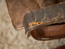 Load image into Gallery viewer, Norwegian Distressed Leather Lounge Chair