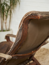 Load image into Gallery viewer, Norwegian Distressed Leather Lounge Chair