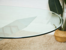Load image into Gallery viewer, Italian Large Oval Table Cattellan Black Marble Steel and Crystal