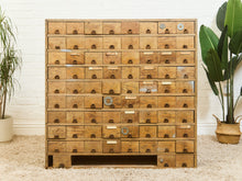 Load image into Gallery viewer, Antique Multi-Drawer Hardware Apothecary Cabinet