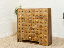 Load image into Gallery viewer, Antique Multi-Drawer Hardware Apothecary Cabinet