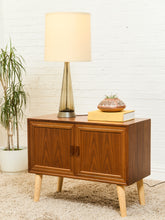 Load image into Gallery viewer, Italian 1950s Smoked Empoli Glass Decanter Lamp