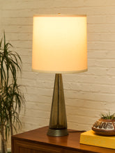 Load image into Gallery viewer, Italian 1950s Smoked Empoli Glass Decanter Lamp