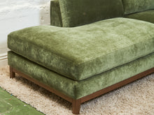 Load image into Gallery viewer, Lisette Sectional Left Facing bumper chaise in Olive Moss