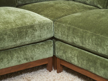 Load image into Gallery viewer, Lisette Sectional Left Facing bumper chaise in Olive Moss