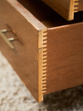 Load image into Gallery viewer, Double Drawer Rustic Nightstand