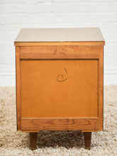 Load image into Gallery viewer, Double Drawer Rustic Nightstand