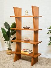 Load image into Gallery viewer, Space age Wood Tall Shelf