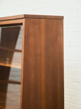 Load image into Gallery viewer, Mid-Century Walnut Hutch with Open Shelving