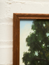 Load image into Gallery viewer, Crimson Barns Under Blue Skies Oil Painting