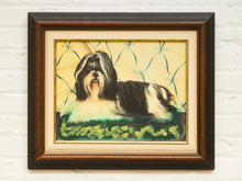 Load image into Gallery viewer, Regal Shih Tzu Portrait in Ribbon Wallpaper Setting
