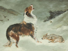 Load image into Gallery viewer, The study of Shepherd’s Vigil Oil Painting by Albrecht Schenck