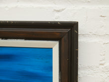 Load image into Gallery viewer, 1970’s Sailboat Paintings in Blue Signed by E