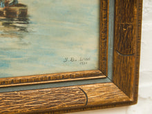 Load image into Gallery viewer, Gauche Sailboat Painting Signed