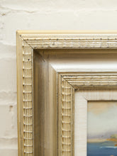 Load image into Gallery viewer, Vintage Coastal Seascape Oil Painting Textured Brushwork Wood Frame Signed