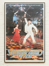 Load image into Gallery viewer, SATURDAY NIGHT FEVER Original Movie Poster John Travolta Disco Dancing Framed