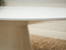 Load image into Gallery viewer, Lacquered Oval Pedestal Modernist Table