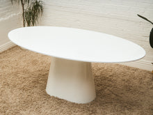 Load image into Gallery viewer, Lacquered Oval Pedestal Modernist Table