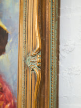 Load image into Gallery viewer, Mid Century Painting of Boy in Hat