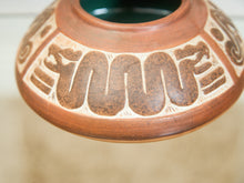 Load image into Gallery viewer, Handcrafted Terracotta Pottery Vase with Geometric Motif