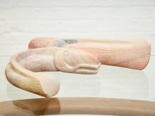 Load image into Gallery viewer, Hand-Carved Soapstone Fish Sculpture – Organic Modern 2 pieces