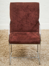 Load image into Gallery viewer, Set of 6 Vintage Milo Baughman Chairs in Burgundy/Brown