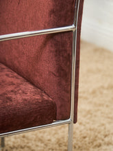 Load image into Gallery viewer, Set of 6 Vintage Milo Baughman Chairs in Burgundy/Brown