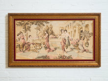 Load image into Gallery viewer, 20th Century Vintage French style tapestry is a Roman scene of Pompeii