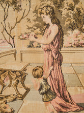 Load image into Gallery viewer, 20th Century Vintage French style tapestry is a Roman scene of Pompeii