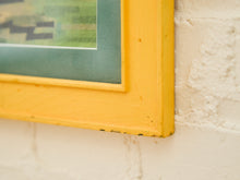 Load image into Gallery viewer, Mid Century Harbor Scene Mixed Media Painting