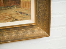 Load image into Gallery viewer, Old World Village Street European Townscape Oil Painting