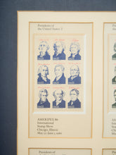 Load image into Gallery viewer, 1986 Ameripex '86 United States postage stamps, Scott #2216-19 Framed
