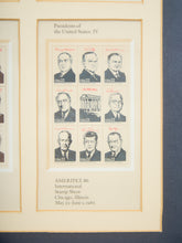 Load image into Gallery viewer, 1986 Ameripex '86 United States postage stamps, Scott #2216-19 Framed