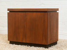 Load image into Gallery viewer, White Top 1970’s Mini Credenza Nightstand